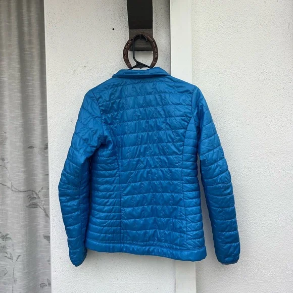 Women's Blue Patagonia Nano Puff Jacket (Small) - Picture 4 of 4